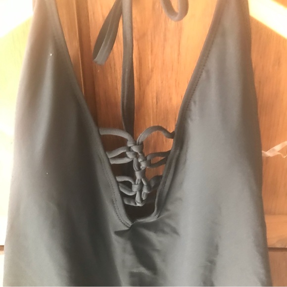 NWT Far West Black Halter One Piece Swimsuit - Size XL - Picture 2 of 7